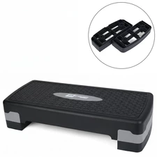 Степ - платформа MS 0534-3 черно-серая двухступенчатая